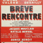 Affiche de la pièce "Brève rencontre"
